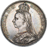 1887 Crown - Victoria British Silver Coin - Very Nice