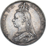 1889 Crown - Victoria British Silver Coin - Nice