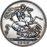 1900 LXIV Crown - Victoria British Silver Coin