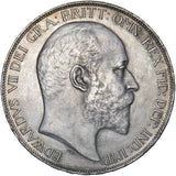 1902 Crown - Edward VII British Silver Coin - Very Nice