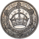 1928 Wreath Crown - George V British Silver Coin - Superb