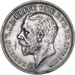 1935 Crown - George V British Silver Coin - Very Nice