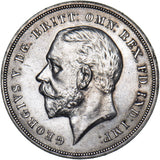 1935 Crown - George V British Silver Coin - Very Nice