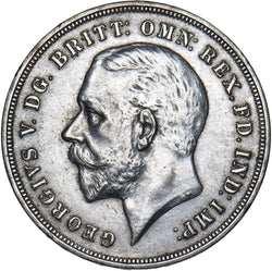 1935 Crown - George V British Silver Coin - Very Nice