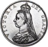 1887 Double Florin (Scarce Dies 1B) - Victoria British Silver Coin