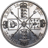 1887 Double Florin (Scarce Dies 1B) - Victoria British Silver Coin