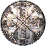 1888 Double Florin (Inverted 1) - Victoria British Silver Coin - Very Nice