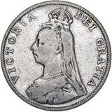 1888 Double Florin (Inverted 1) - Victoria British Silver Coin