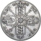 1888 Double Florin (Inverted 1) - Victoria British Silver Coin