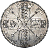 1889 Double Florin - Victoria British Silver Coin - Very Nice