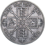 1889 Double Florin (Inverted 1) - Victoria British Silver Coin