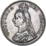 1890 Double Florin - Victoria British Silver Coin - Very Nice