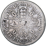 1671 Halfcrown - Charles II British Silver Coin