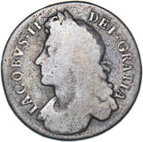 1686 Halfcrown - James II British Silver Coin