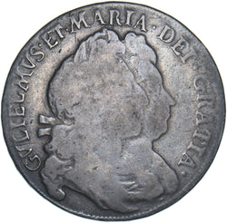 1693 Halfcrown - William & Mary British Silver Coin