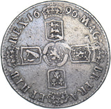 1696 B Halfcrown (Bristol Mint) - William III British Silver Coin