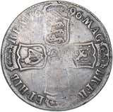 1696 E Halfcrown (Exeter Mint) - William III British Silver Coin