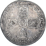 1696 B Halfcrown (Bristol Mint) - William III British Silver Coin