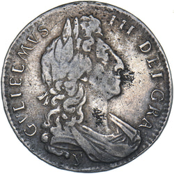 1697 y Halfcrown (York Mint) - William III British Silver Coin - Nice