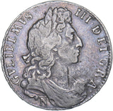 1697 N Halfcrown (Norwich Mint) - William III British Silver Coin - Nice