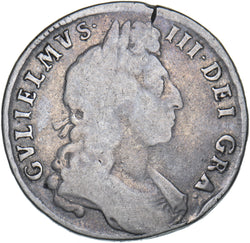 1698 Halfcrown - William III British Silver Coin