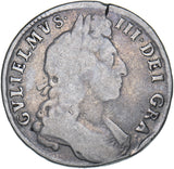 1698 Halfcrown - William III British Silver Coin