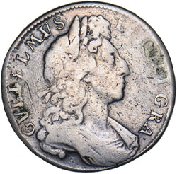 1701 Halfcrown (Plumes) - William III British Silver Coin