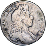 1701 Halfcrown (Plumes) - William III British Silver Coin