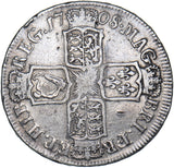 1708 E Halfcrown (Edinburgh Mint) - Anne British Silver Coin