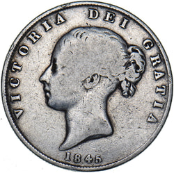 1845 Halfcrown - Victoria British Silver Coin