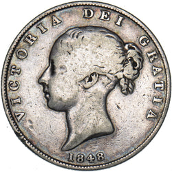 1848 Halfcrown - Victoria British Silver Coin