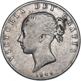 1849 Halfcrown - Victoria British Silver Coin