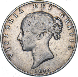 1849 Halfcrown (Small Date) - Victoria British Silver Coin