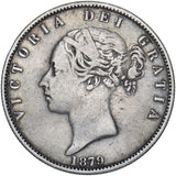 1879 Halfcrown - Victoria British Silver Coin - Nice