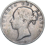 1882 Halfcrown - Victoria British Silver Coin