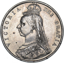 1887 Halfcrown - Victoria British Silver Coin - Nice