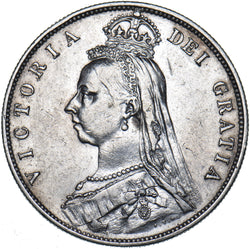 1887 Halfcrown - Victoria British Silver Coin - Nice