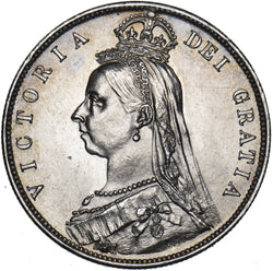 1888 Halfcrown - Victoria British Silver Coin - Very Nice