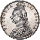 1889 Halfcrown - Victoria British Silver Coin - Very Nice