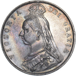 1890 Halfcrown - Victoria British Silver Coin - Very Nice