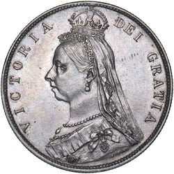 1892 Halfcrown - Victoria British Silver Coin - Very Nice