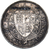 1893 Halfcrown - Victoria British Silver Coin