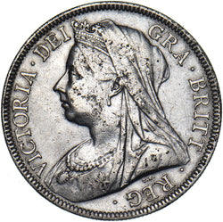 1896 Halfcrown - Victoria British Silver Coin