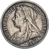 1899 Halfcrown - Victoria British Silver Coin