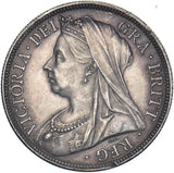 1901 Halfcrown - Victoria British Silver Coin - Very Nice