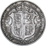 1902 Halfcrown - Edward VII British Silver Coin