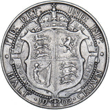 1902 Halfcrown - Edward VII British Silver Coin