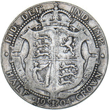 1904 Halfcrown - Edward VII British Silver Coin