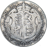 1904 Halfcrown - Edward VII British Silver Coin