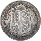 1904 Halfcrown - Edward VII British Silver Coin